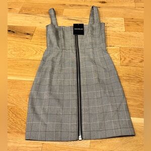 NICHOLAS Check Suiting O Ring Dress Size 2